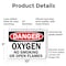 Signmission Oxygen Danger Sign, Plastic, 10in W x 7in L, 2PK OS-2PACK-DS-P-710-L-19459 - alternate 4
